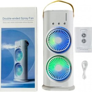 Rechargeable Double-ended Spray Fan Portable Humidifier Fan Air Conditioner Household Small Air Cooler
