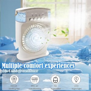 Rechargeable Air Cooler Mini Humidifier Fan