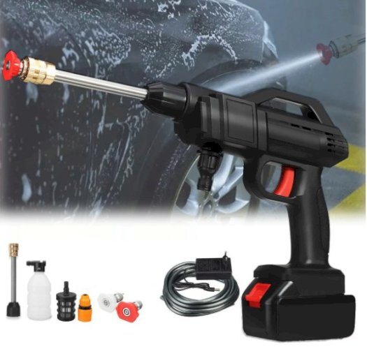 Rechargeable Cordless High Pressure Car Washer Gun