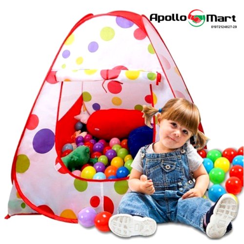 Baby Tent Play House for Kids With 50 pcs plastic balls