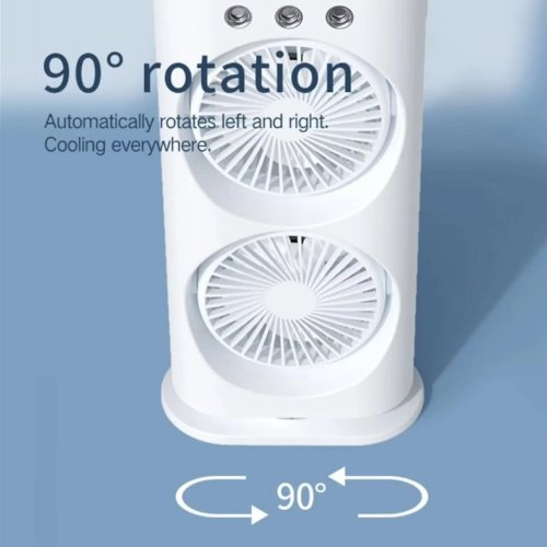 Rechargeable Double-ended Spray Fan Portable Humidifier Fan Air Conditioner Household Small Air Cooler