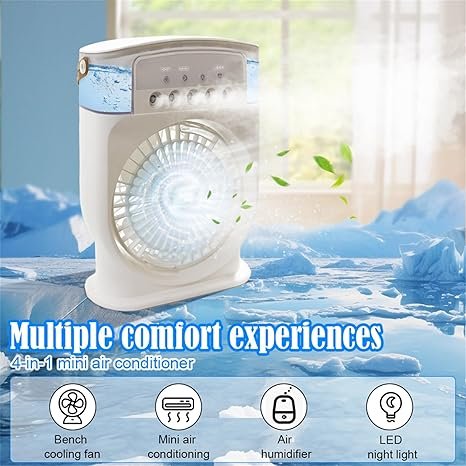 Rechargeable Air Cooler Mini Humidifier Fan
